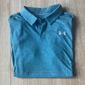 Under Armour Kids Teal Blue Polo Shirt